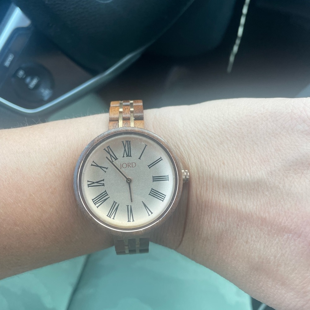 Jord watch wood & rose gold